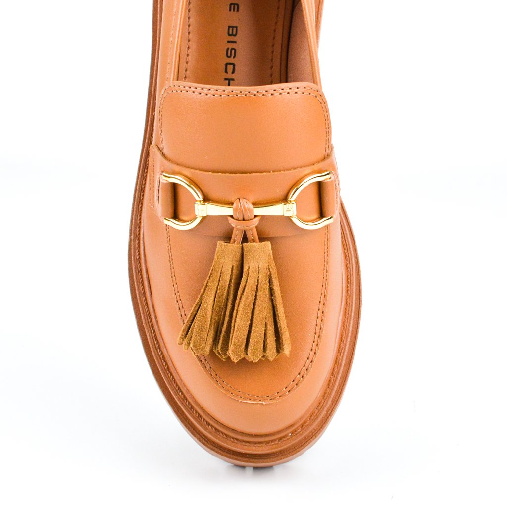 Jorge Bischoff Leather Fringed Tractor Loafer