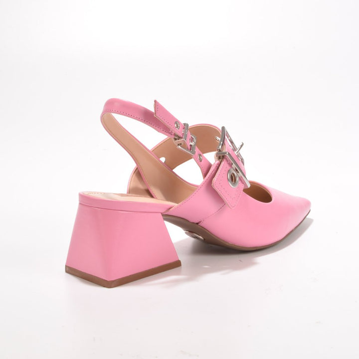 Jorge Bischoff Leather Slingback Buckles
