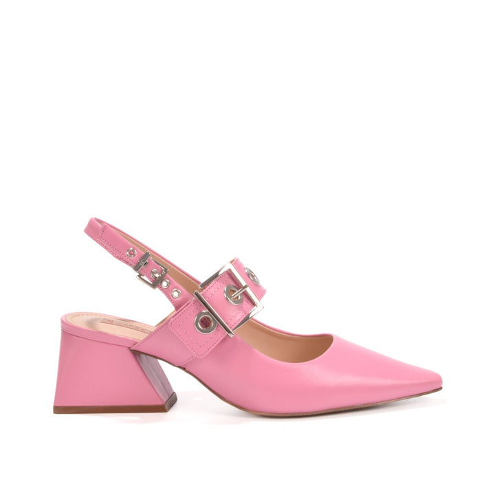 Jorge Bischoff Leather Slingback Buckles