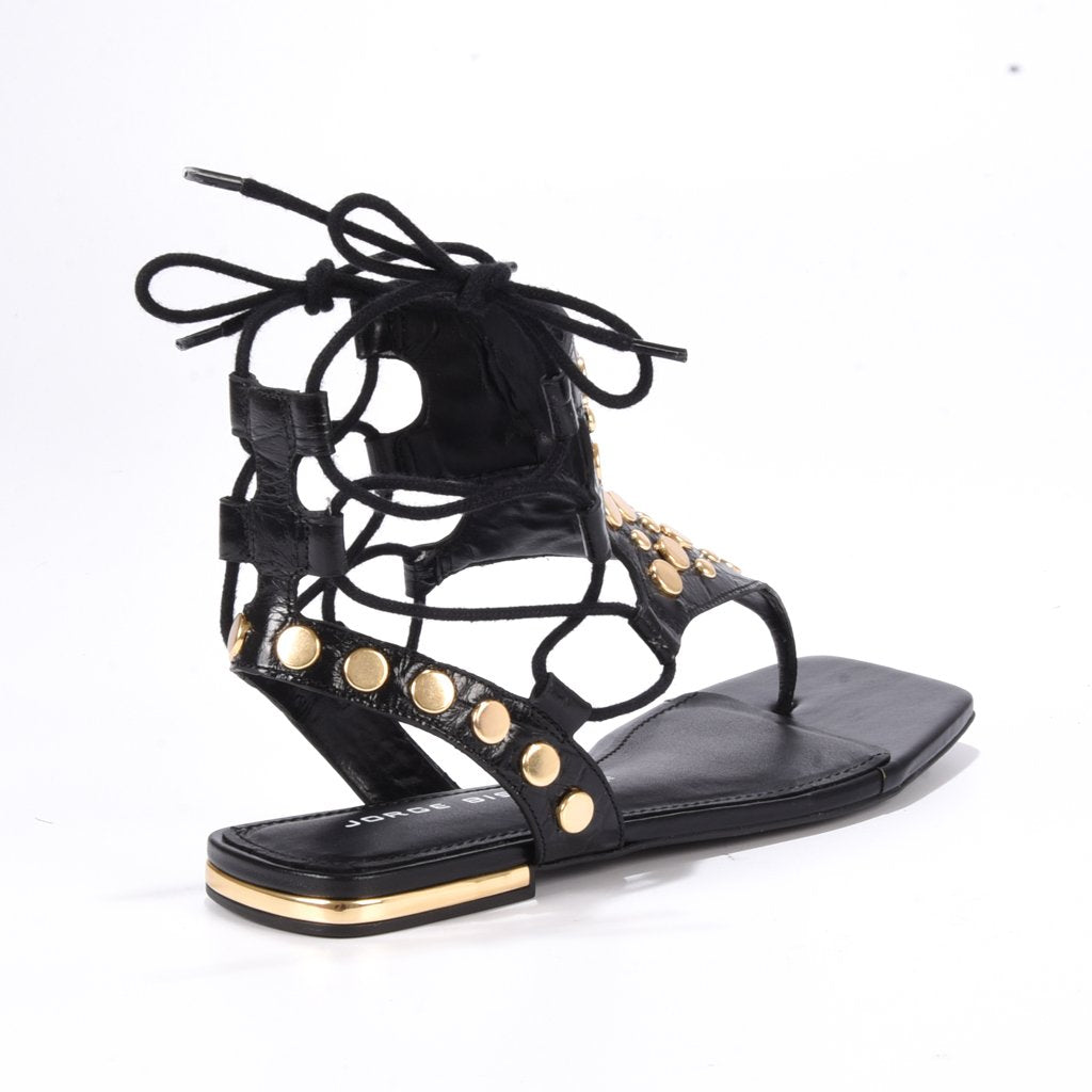 Jorge Bischoff Leather Flat Sandal