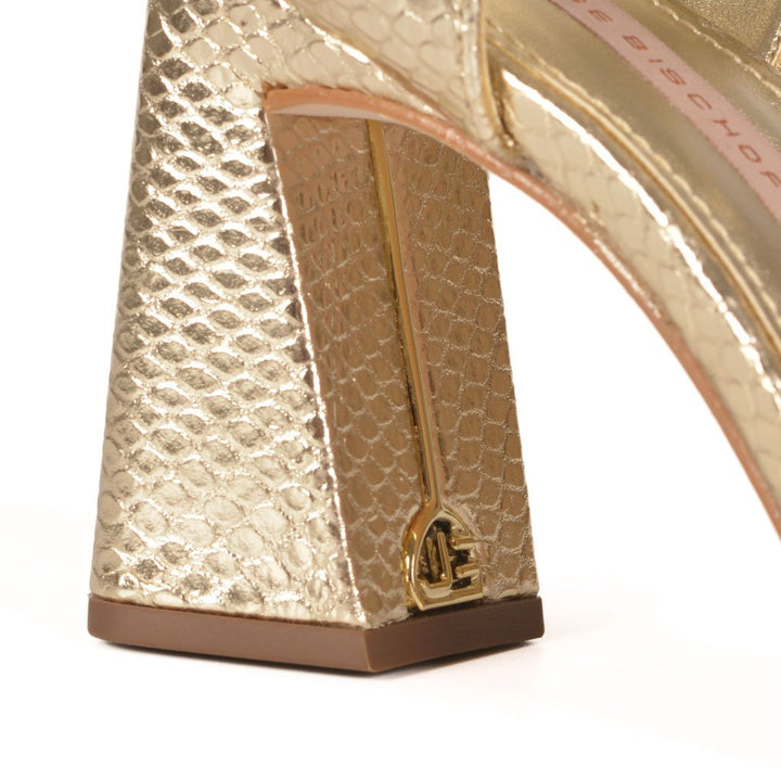 Jorge Bischoff Rhinestone Leather Sandal