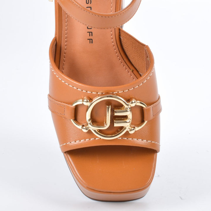 Jorge Bischoff Leather Platform Heel Sandal