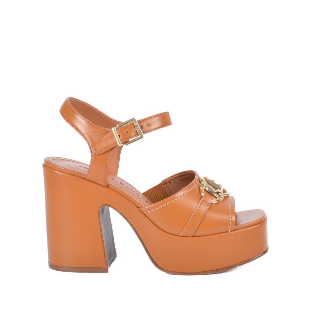 Jorge Bischoff Leather Platform Heel Sandal
