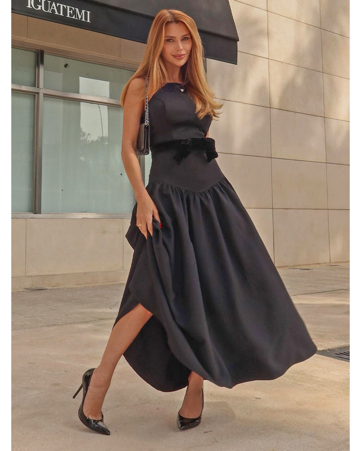 Jolie Velour Midi Dress
