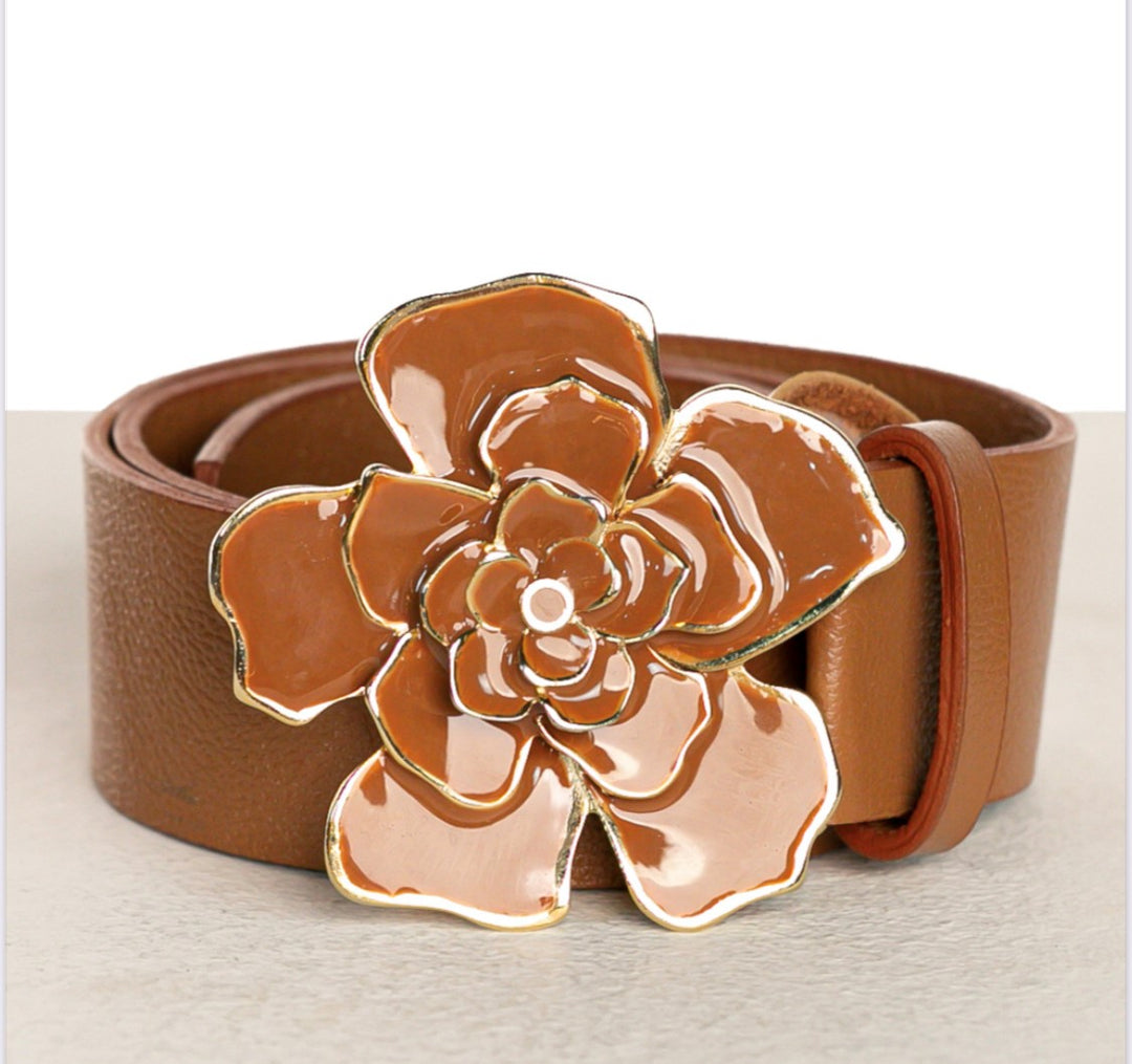 Anne Fernandes Flower Buckle Belt