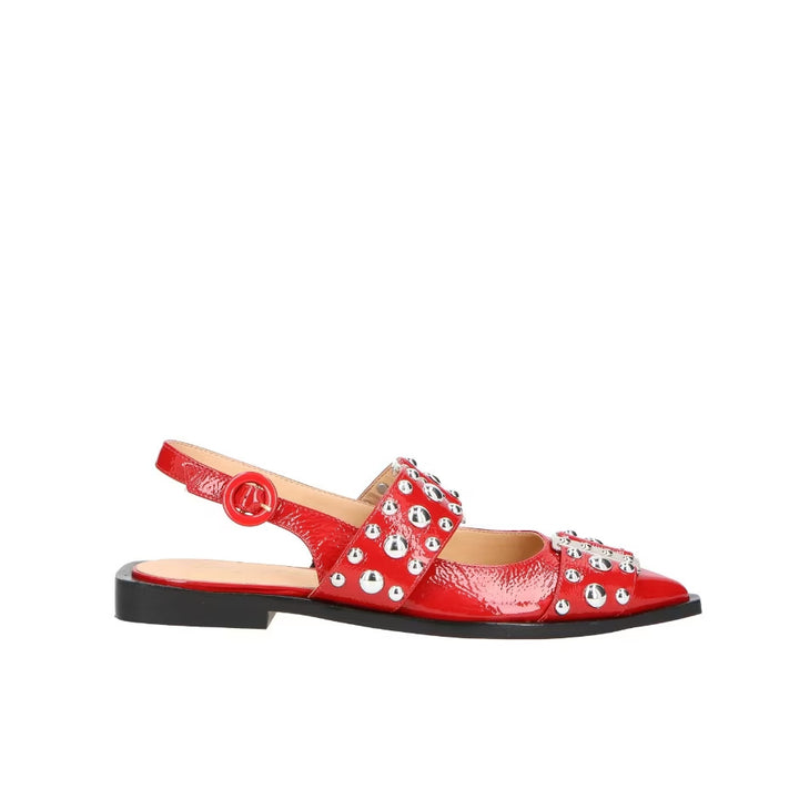 Leather Slingback Sneakers