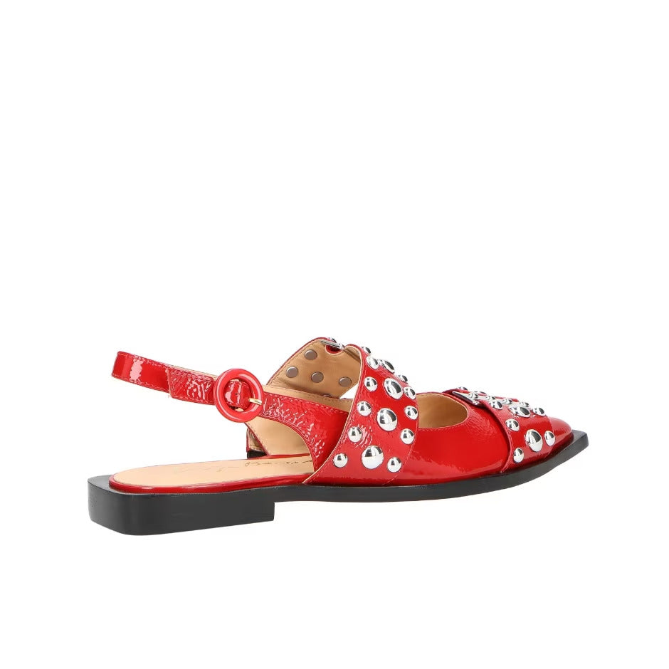 Leather Slingback Sneakers
