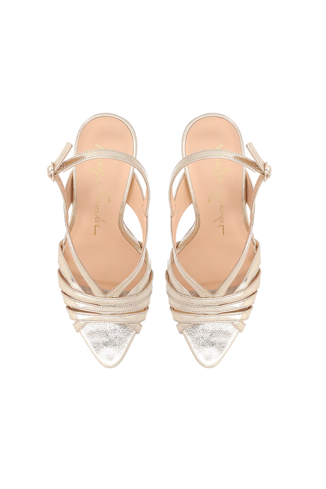 Metallic Leather Sandal