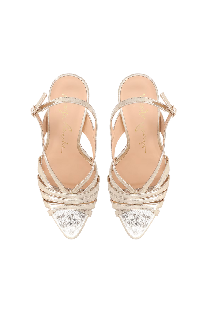 Metallic Leather Sandal