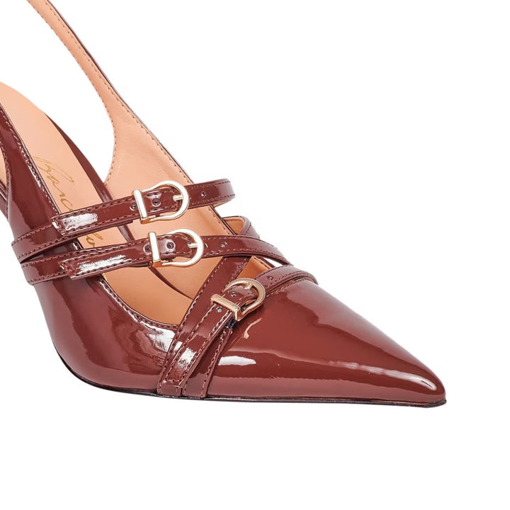 Patent Leather Slingback Pumps