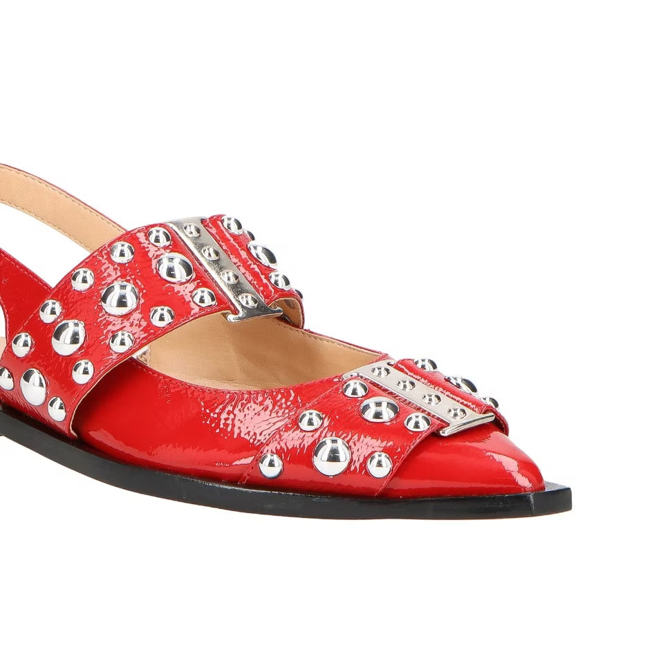 Leather Slingback Sneakers