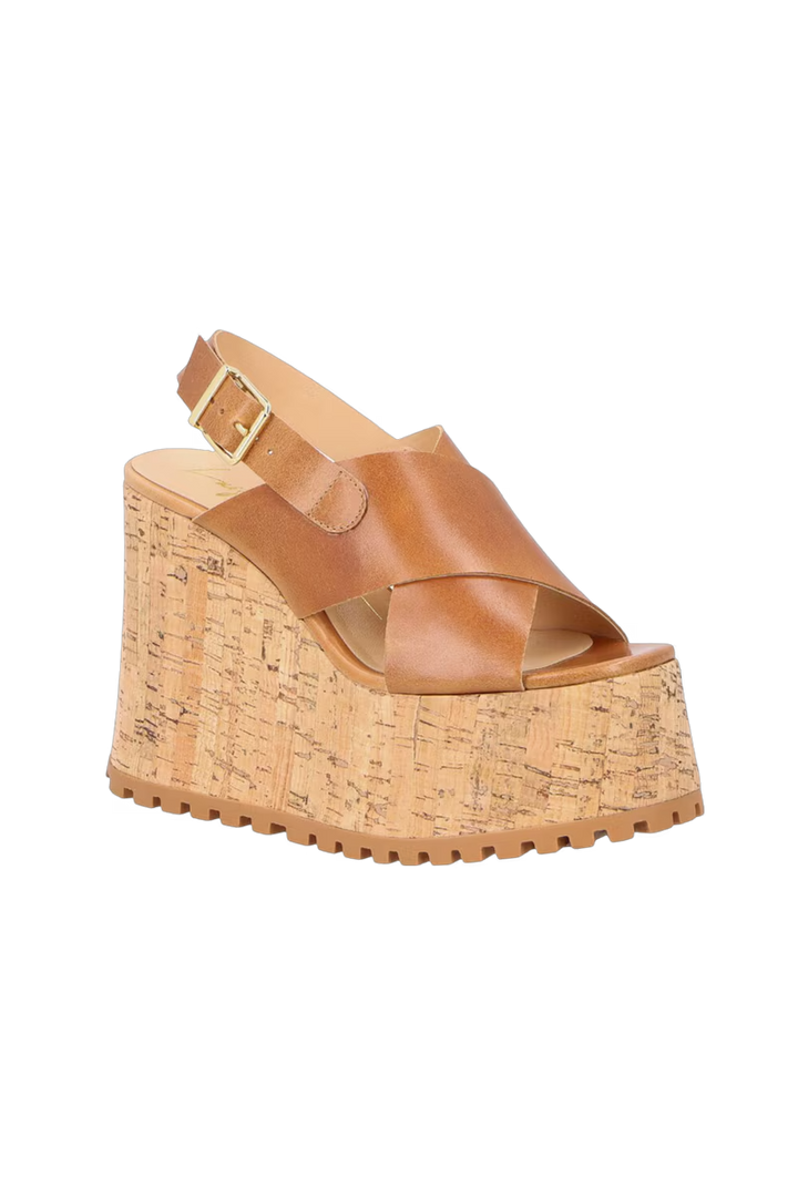 Leather Maxi Platform Sandal
