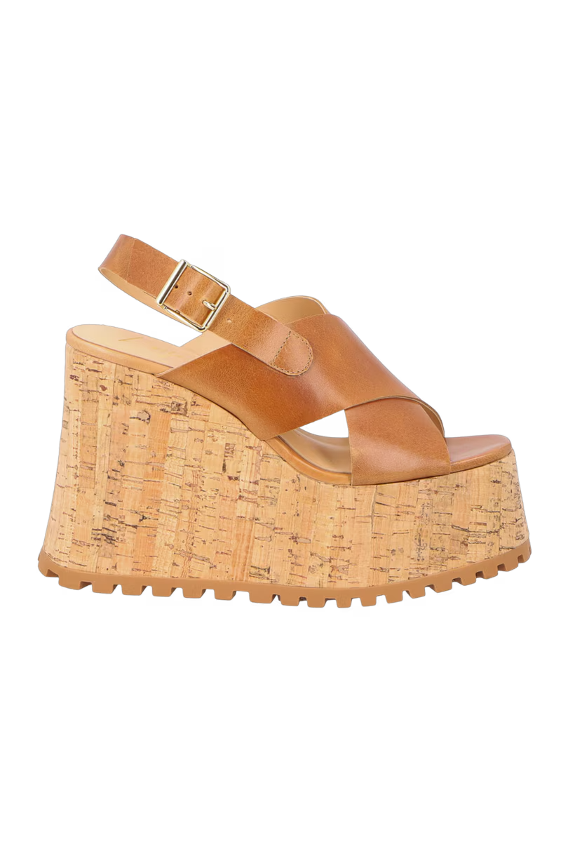 Leather Maxi Platform Sandal