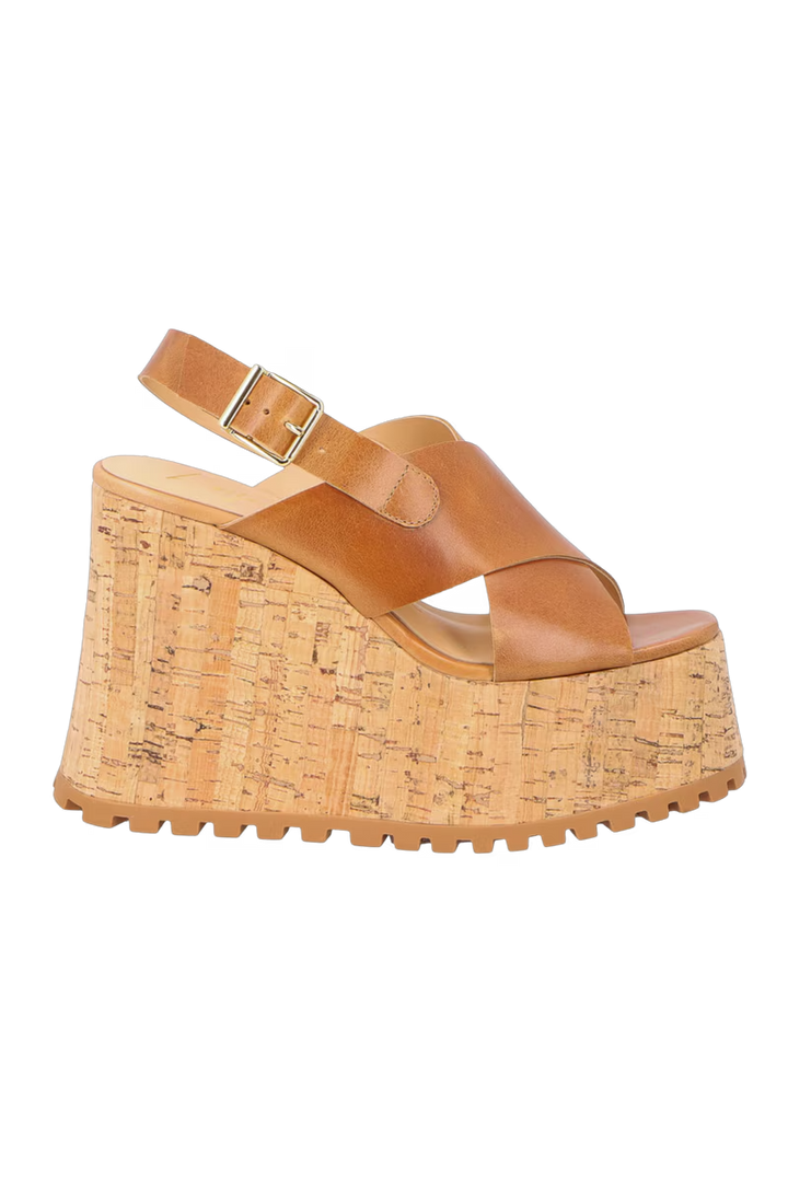 Leather Maxi Platform Sandal