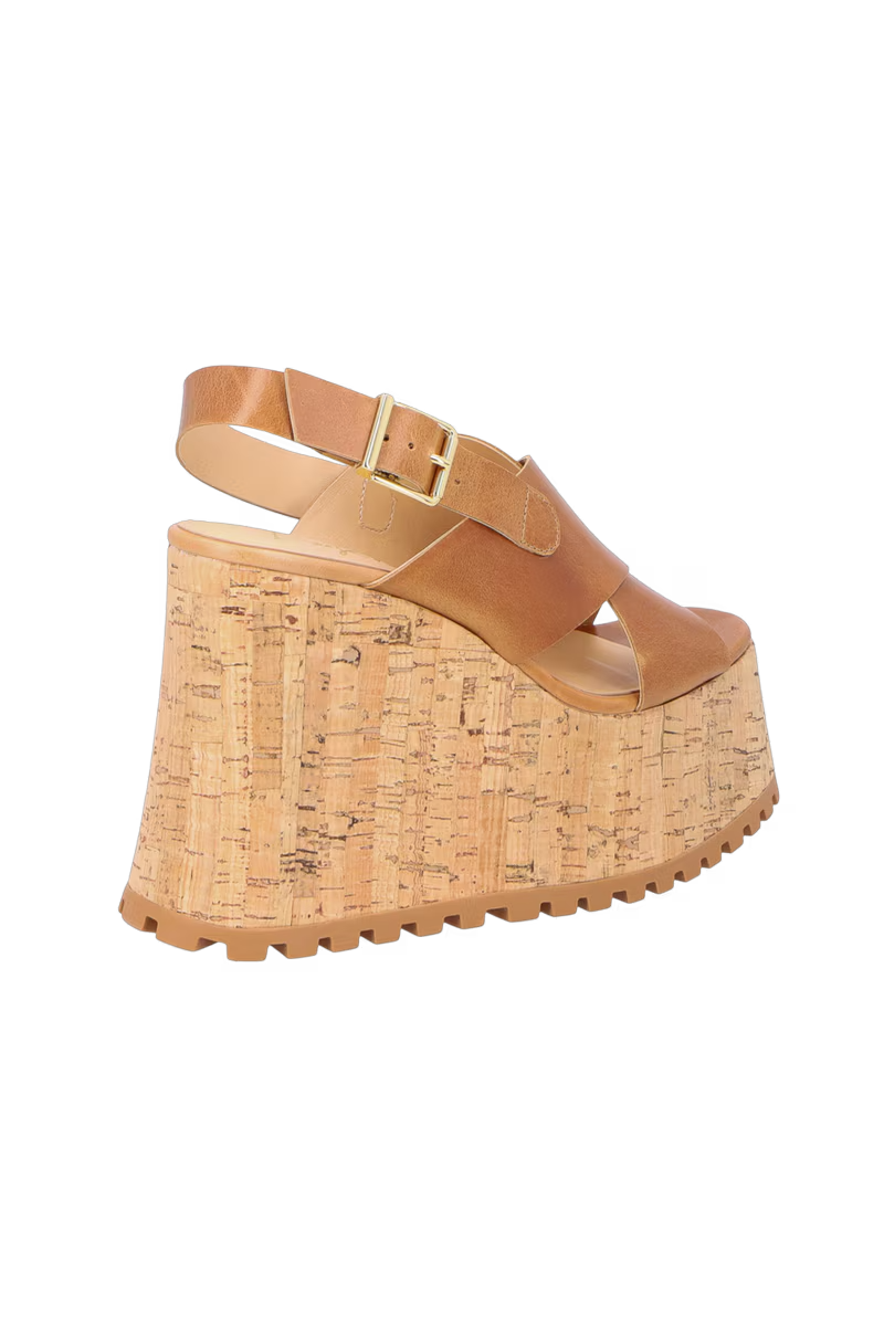 Leather Maxi Platform Sandal