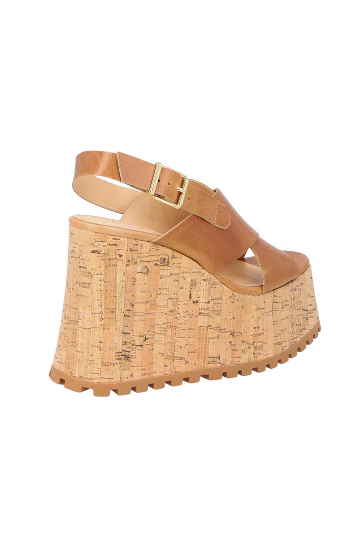 Leather Maxi Platform Sandal
