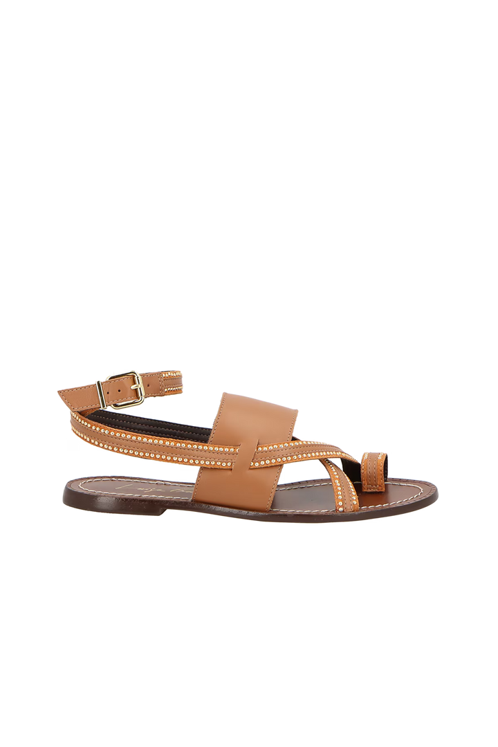 Leather Flat Sandal
