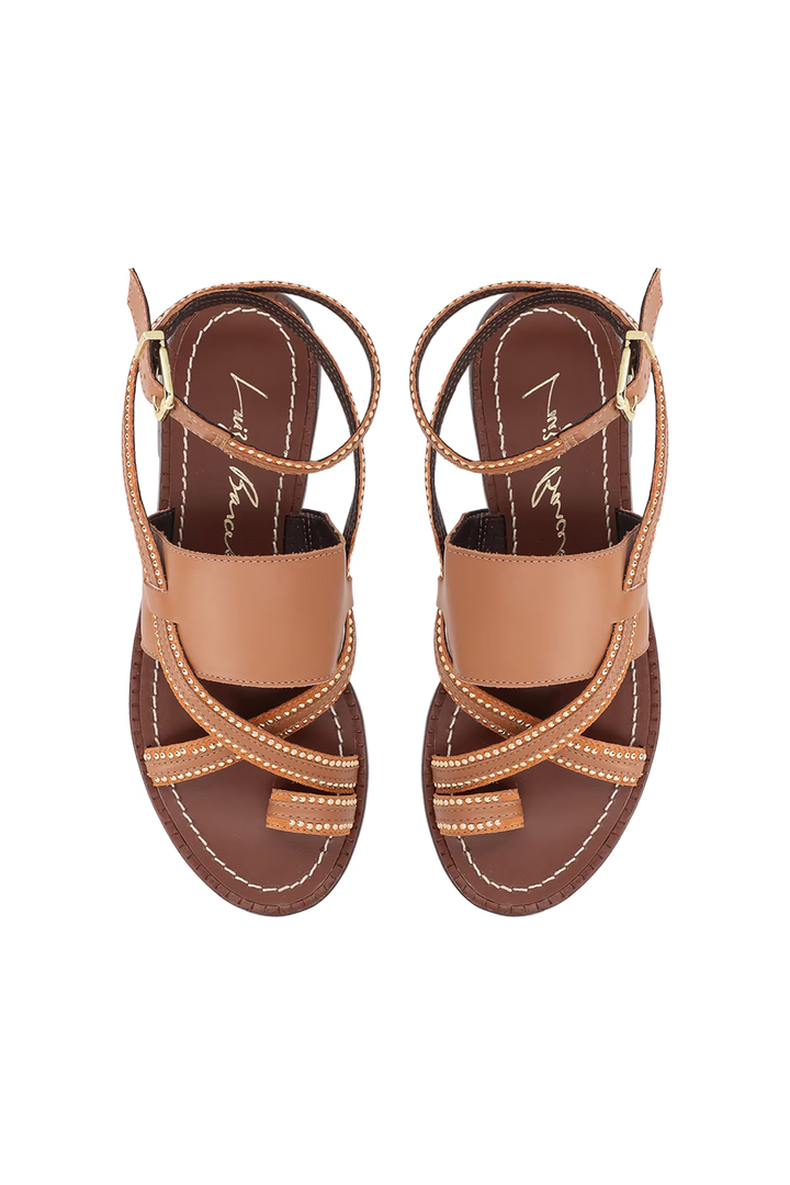 Leather Flat Sandal