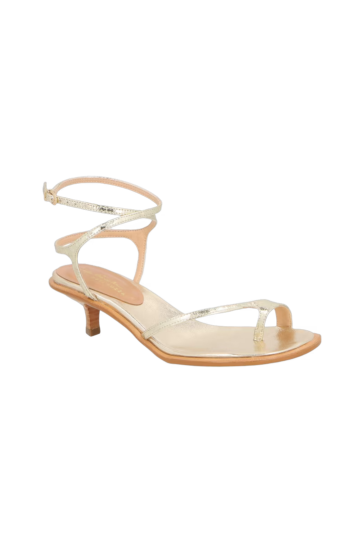 Metallic Leather Sandal