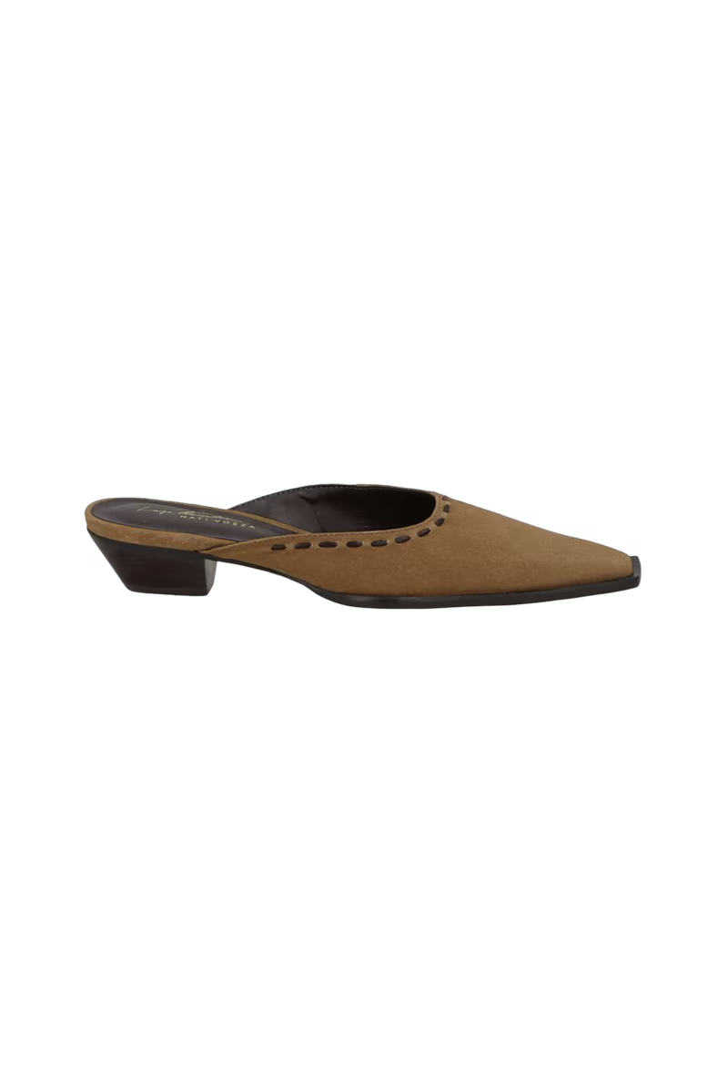 Suede Leather Mule