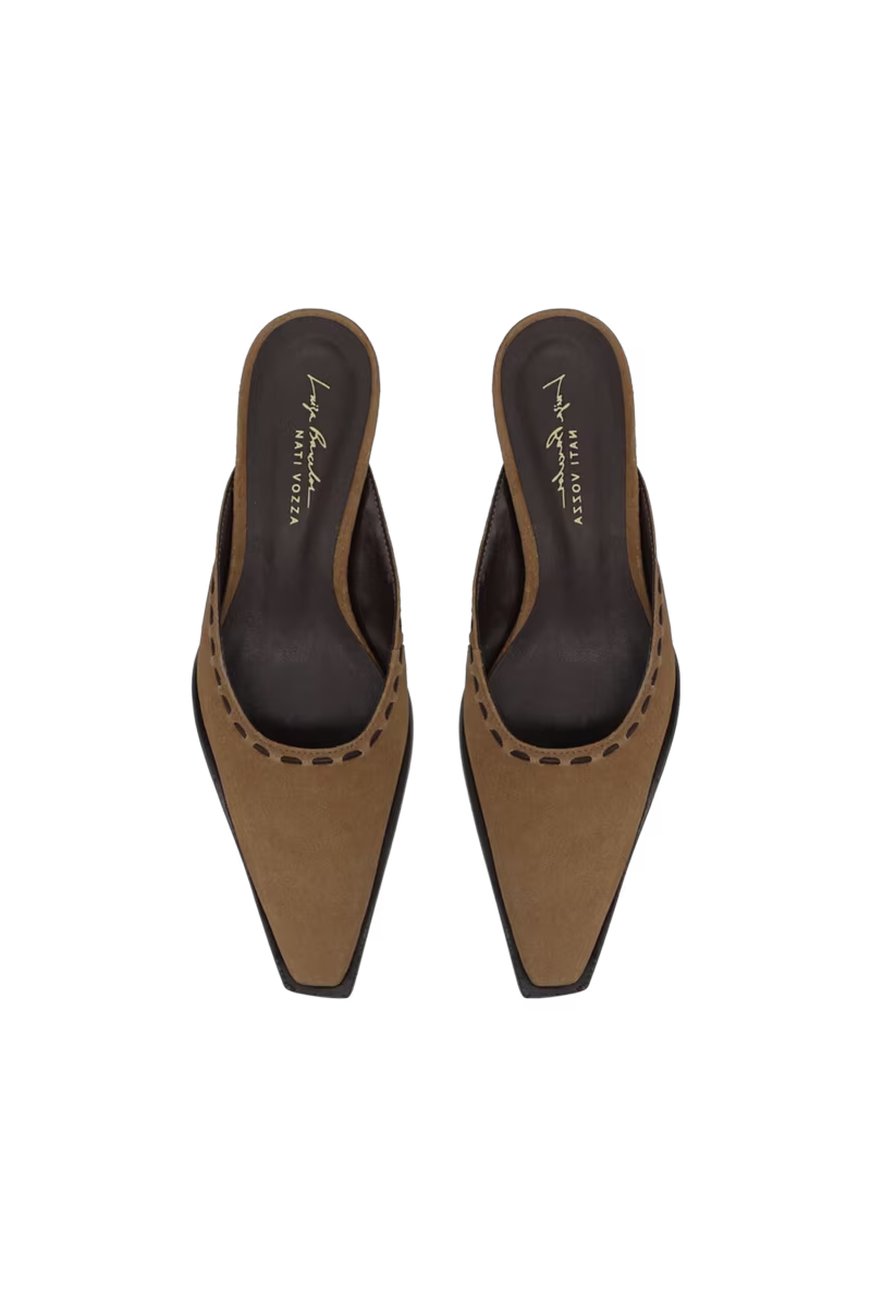 Suede Leather Mule