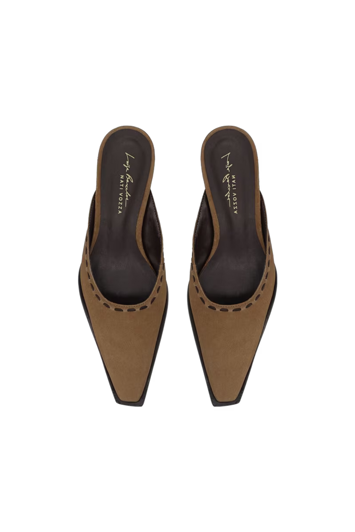Suede Leather Mule