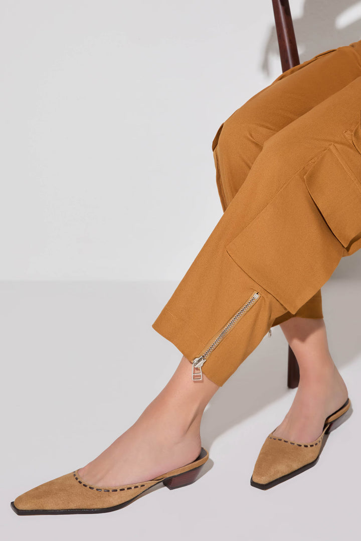 Suede Leather Mule