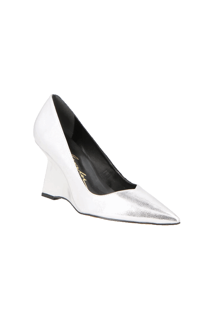 Scarpin Anabela Couro
