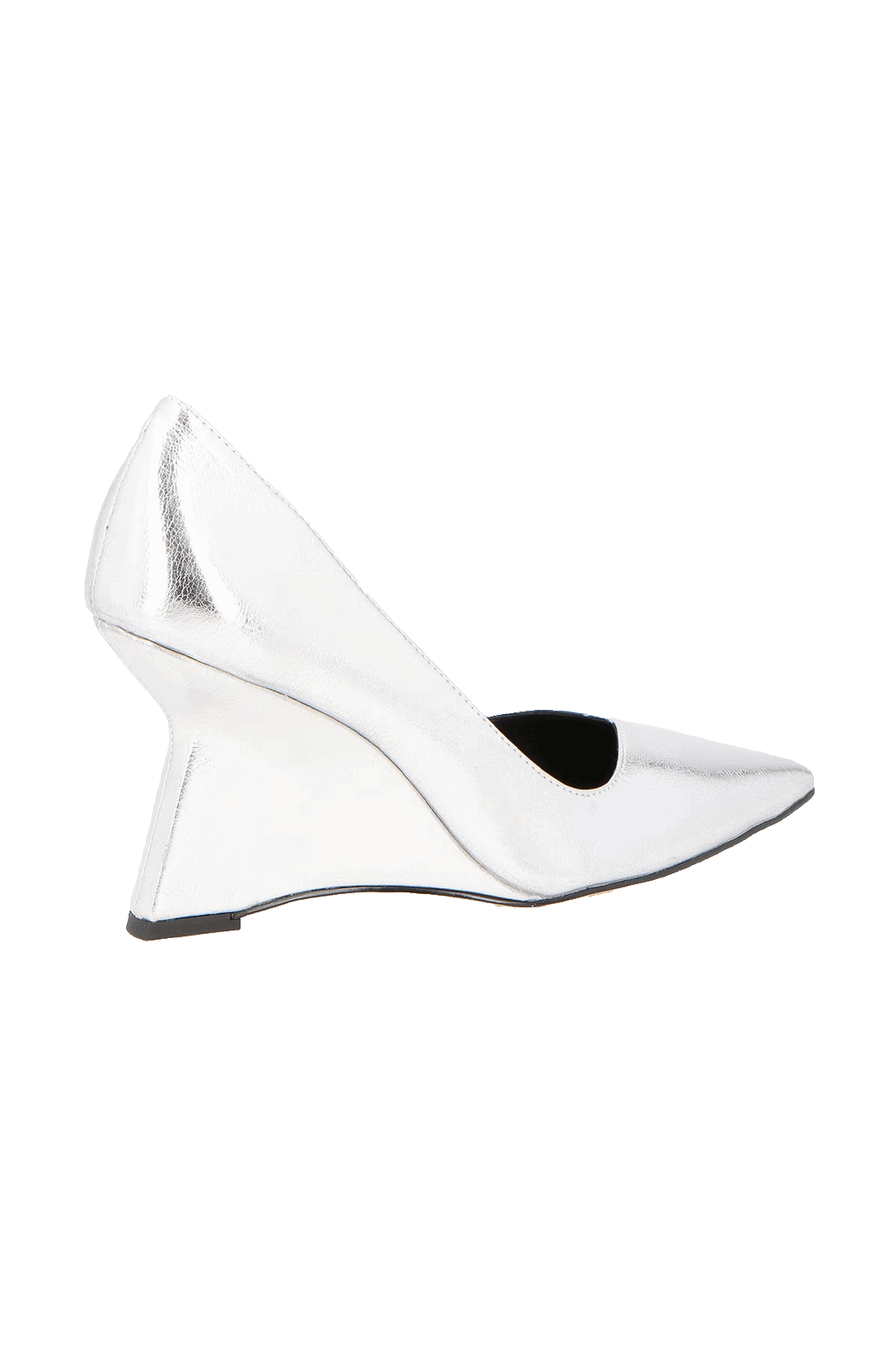 Scarpin Anabela Couro
