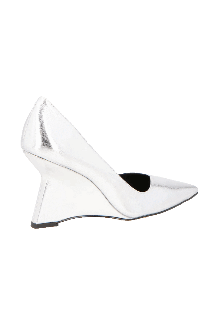 Scarpin Anabela Couro