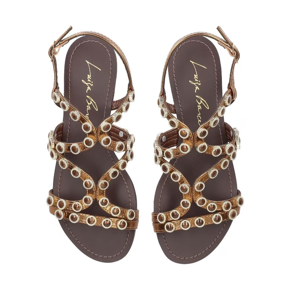 Luiza Barcelos Rivets Flat Sandal