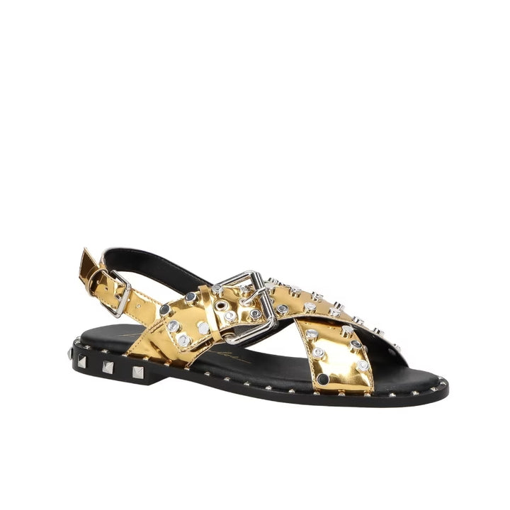 Luiza Barcelos Rivets Flat Sandal