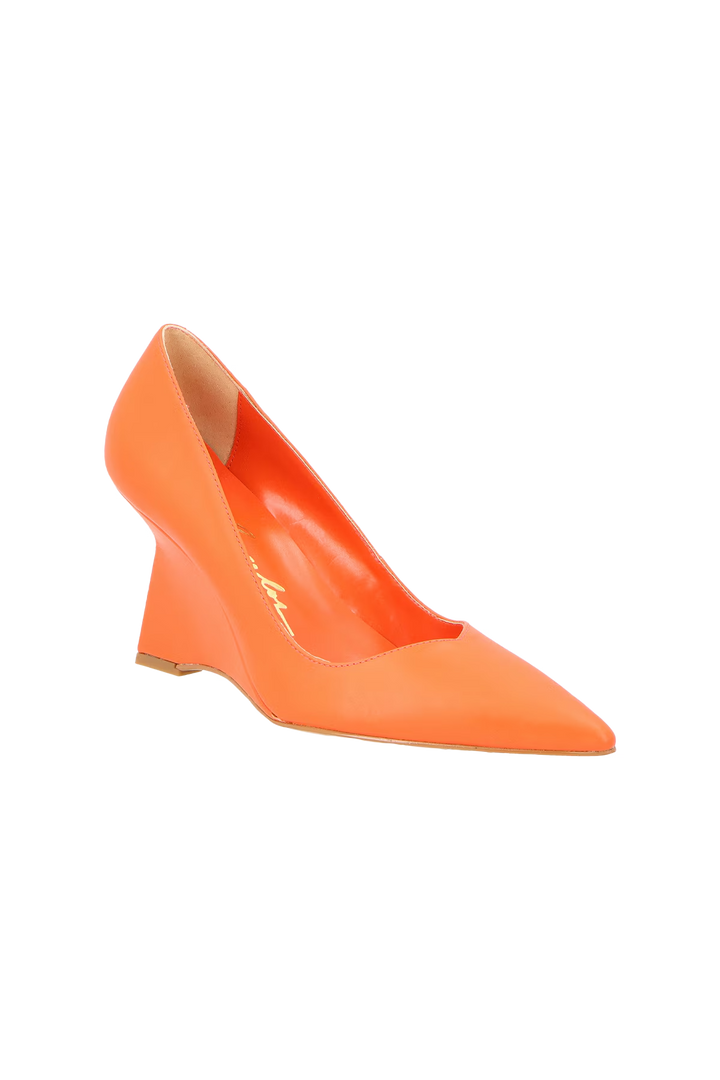 Scarpin Anabela Couro