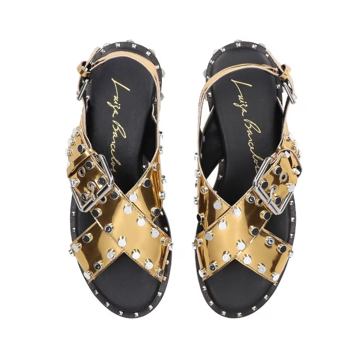 Luiza Barcelos Rivets Flat Sandal