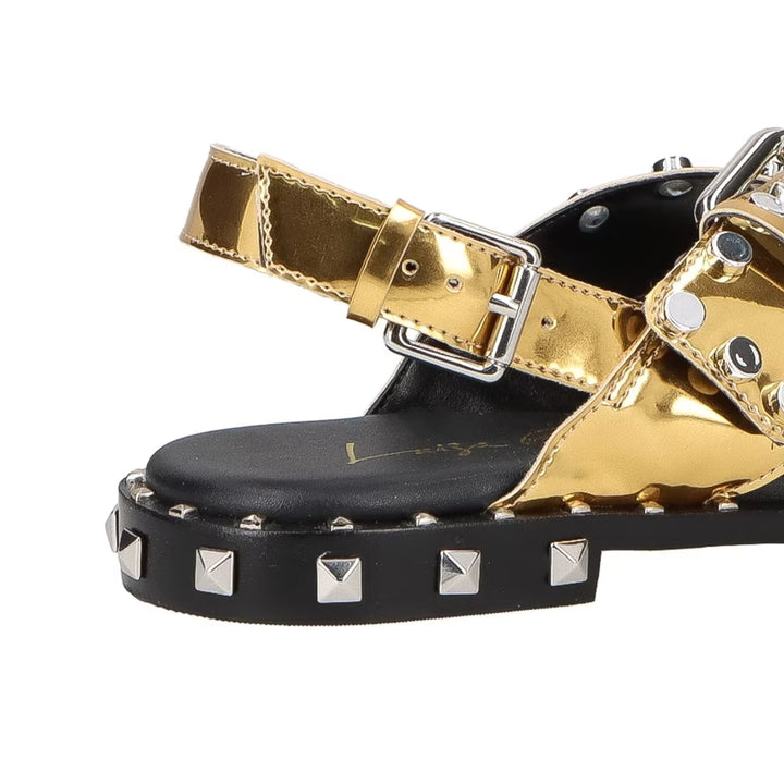 Luiza Barcelos Rivets Flat Sandal