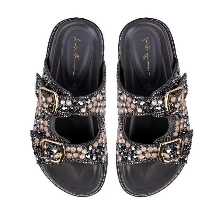 Luiza Barcelos Crystals Papete Sandals