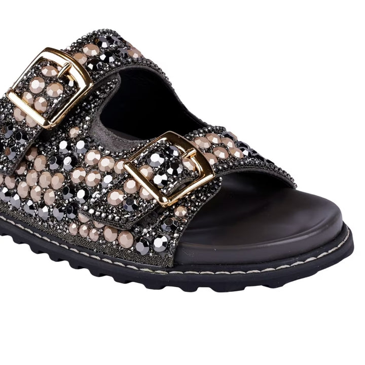 Luiza Barcelos Crystals Papete Sandals