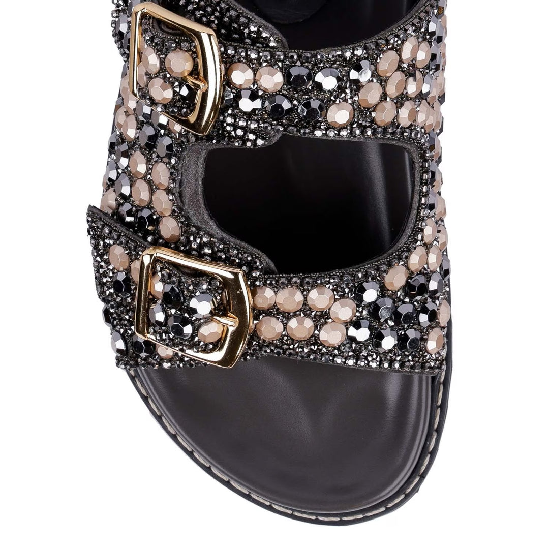Luiza Barcelos Crystals Papete Sandals