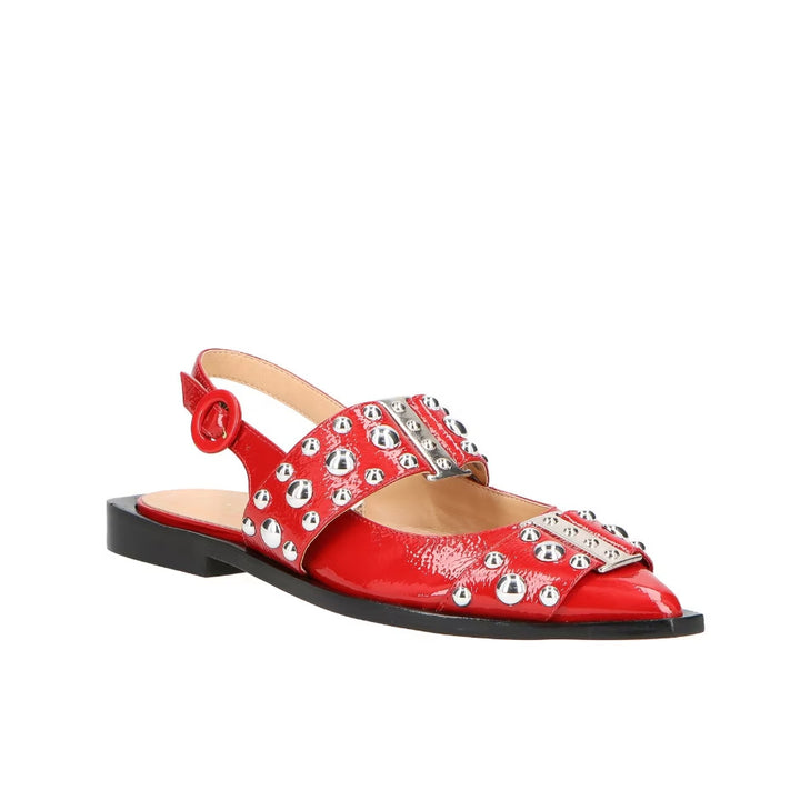 Leather Slingback Sneakers