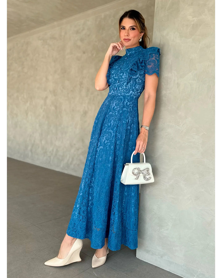 Blue Belle Midi Dress