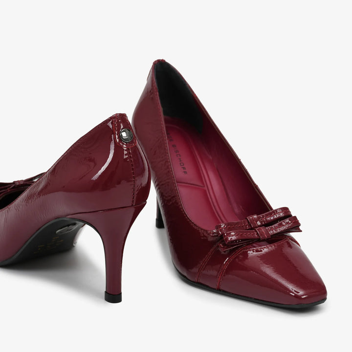 Scarpin Couro Verniz