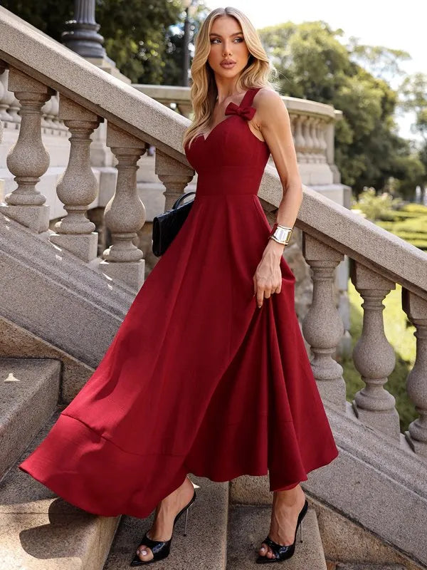 Godet Midi Dress