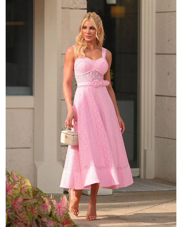 Fleur de Lune Midi Dress