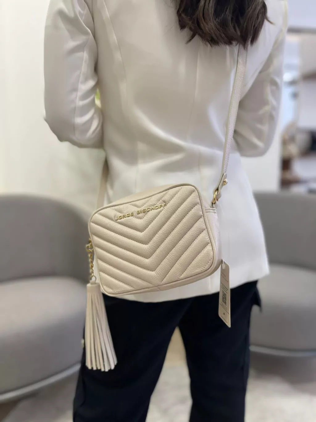 Jorge Bischoff Brulée Barbicacho Leather Crossbody Bag