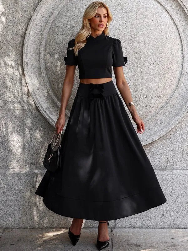 Midi Skirt + Crop Top Set