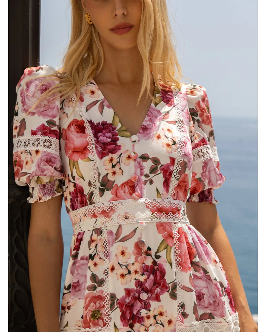 Amalfi Bloom Midi Dress