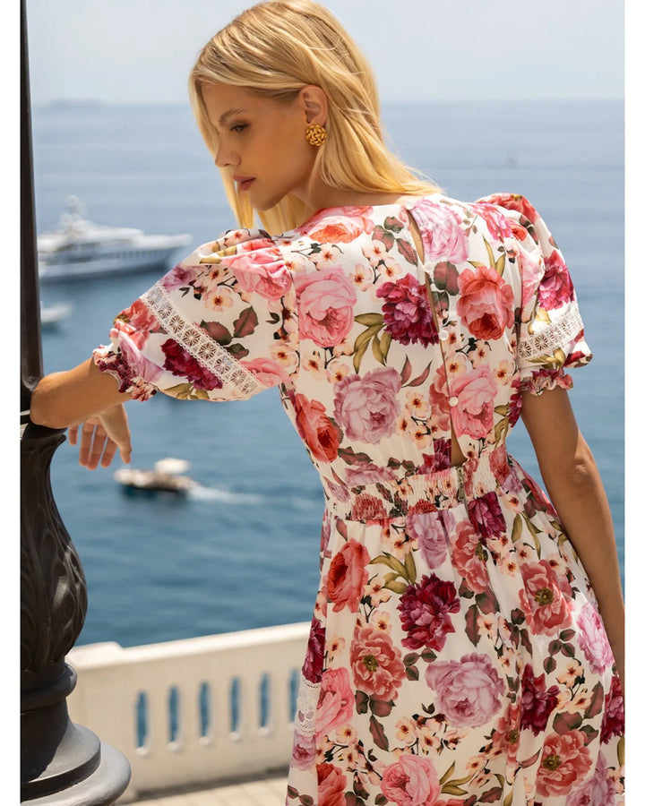 Amalfi Bloom Midi Dress