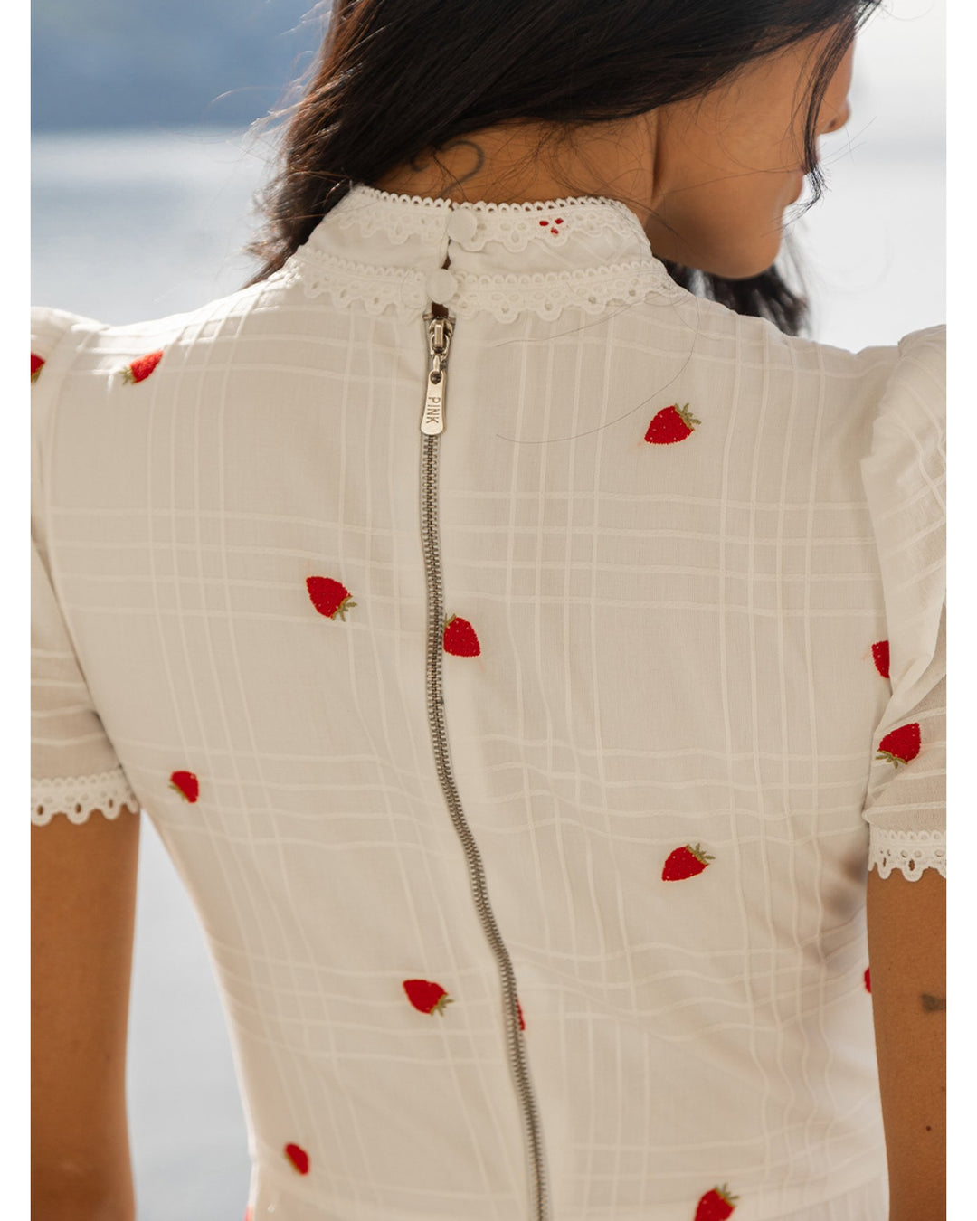 Strawberry Garden Midi Dress
