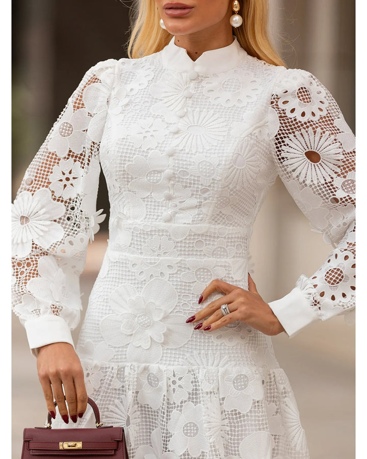 Short Guipure Lace Dress