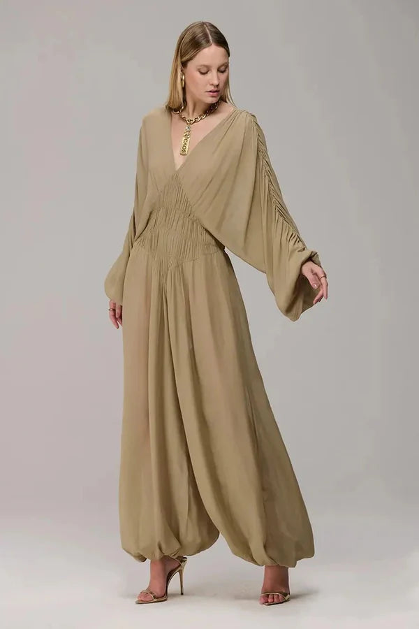 Macacão Maxi Boho Flow